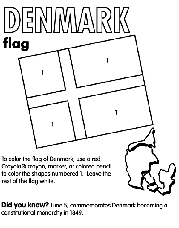 Denmark coloring #5, Download drawings