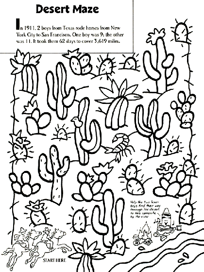 Desert coloring #4, Download drawings