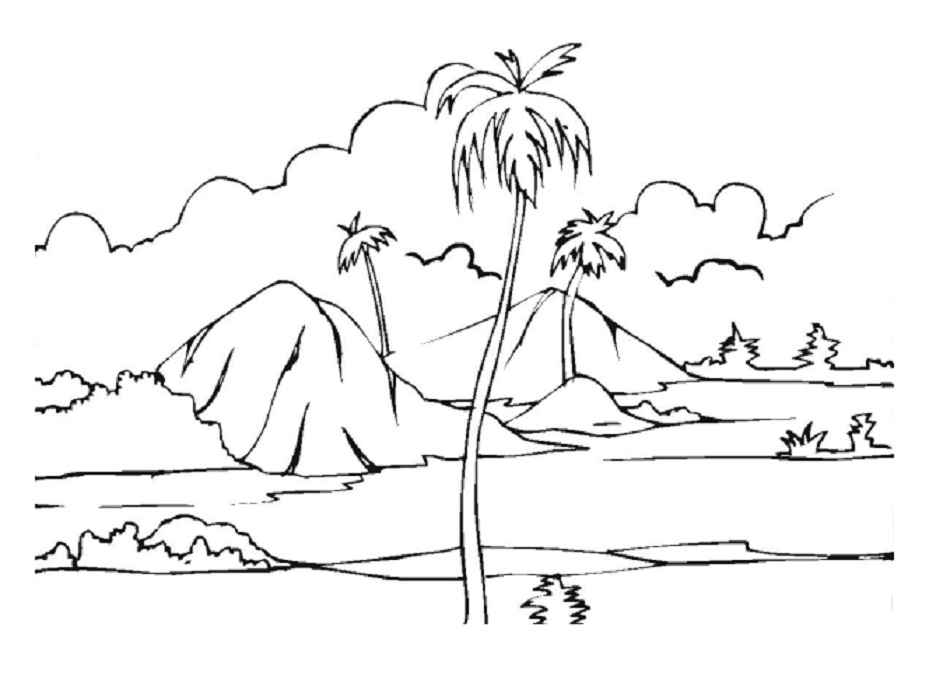 Island coloring #8, Download drawings