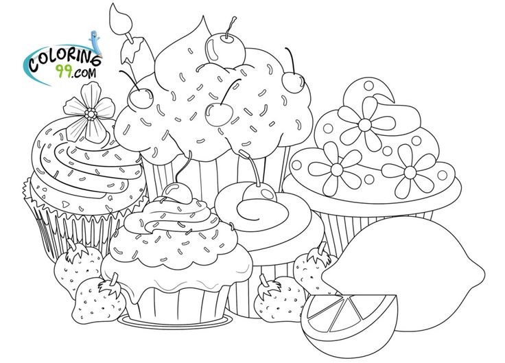 Dessert coloring #16, Download drawings