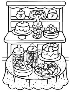 Dessert coloring #8, Download drawings