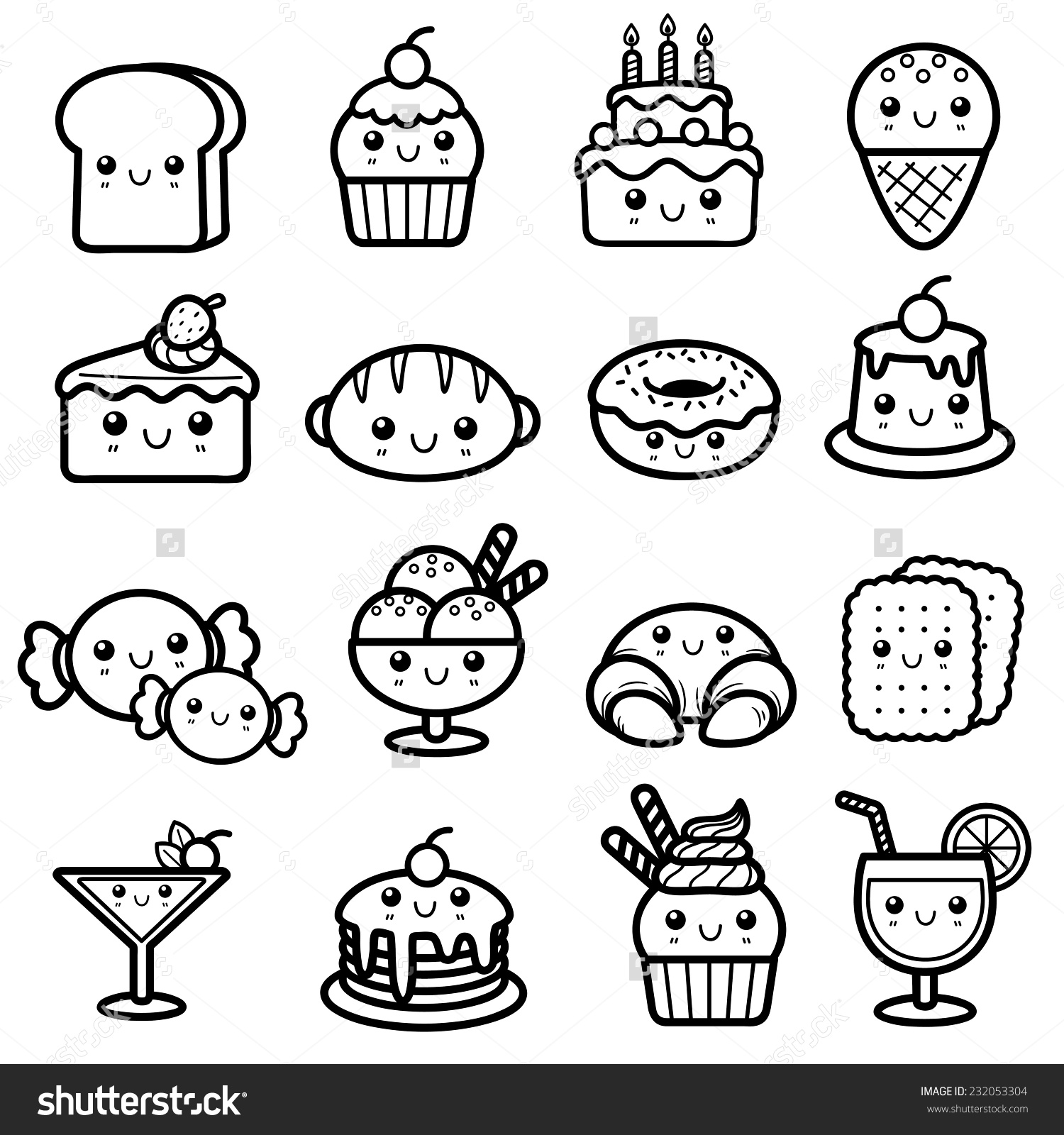 Dessert coloring #17, Download drawings