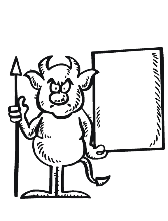 Devil coloring #13, Download drawings
