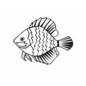 Discus Fish coloring #19, Download drawings