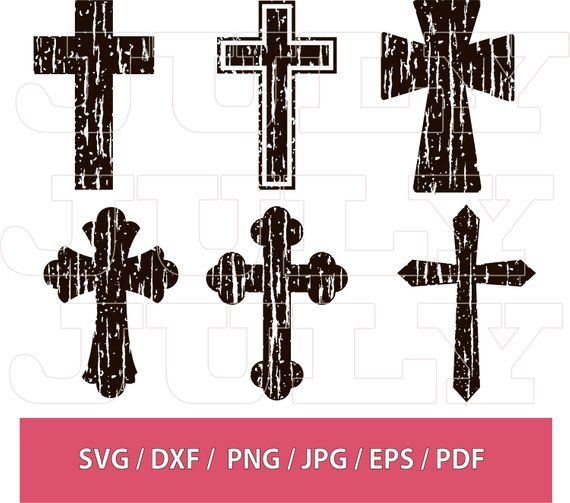distressed cross svg #912, Download drawings