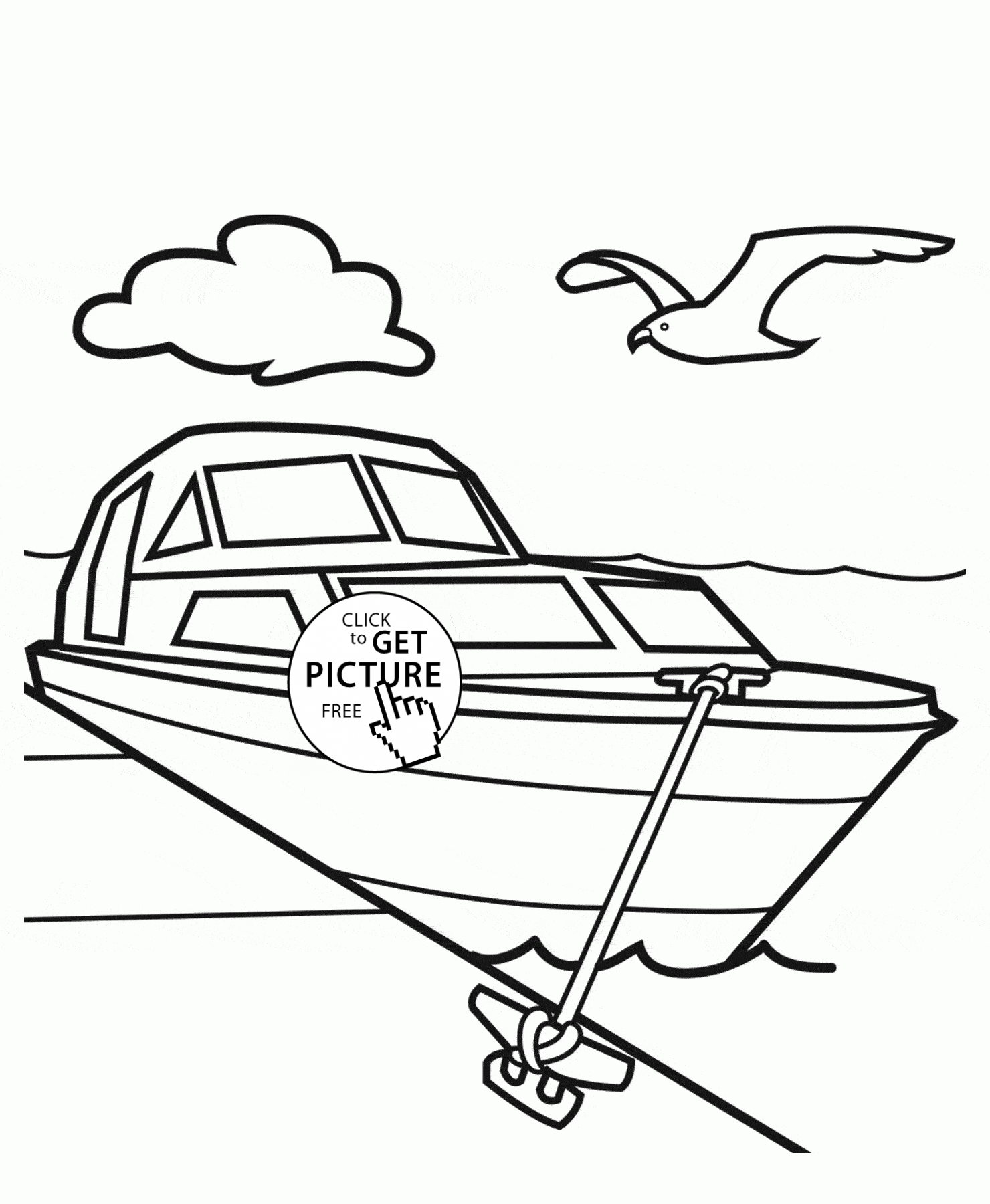 Yacht coloring #11, Download drawings