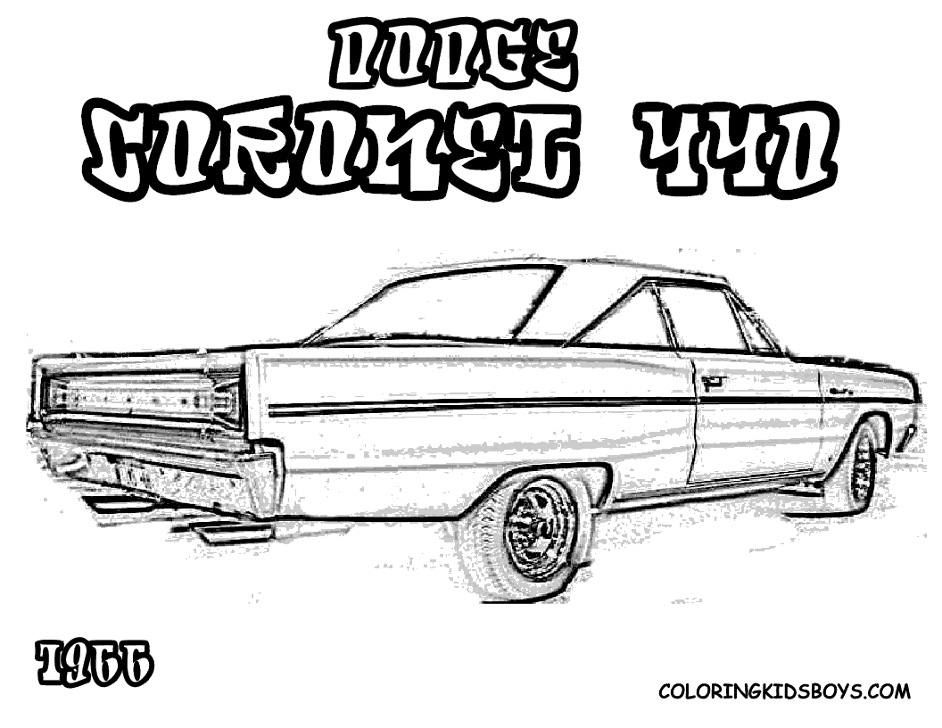 Dodge Challenger SRT8 coloring #7, Download drawings