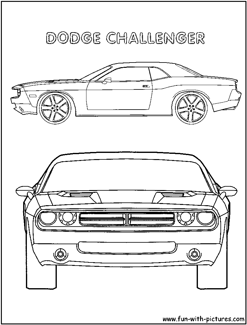 Dodge Challenger SRT8 coloring #17, Download drawings
