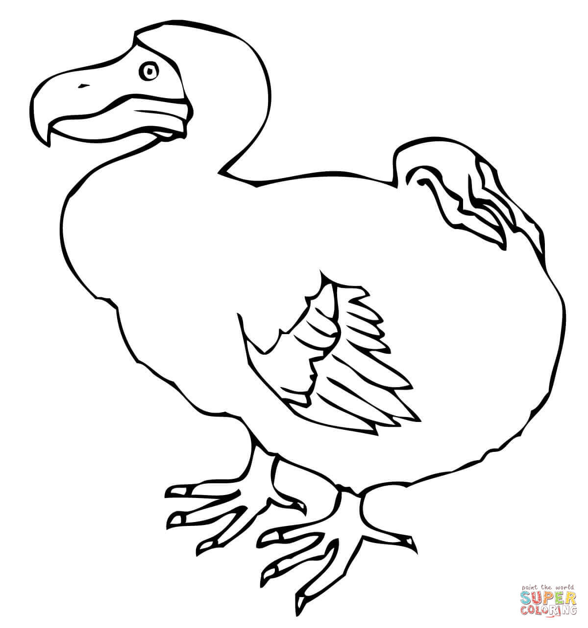 Dodo coloring #12, Download drawings