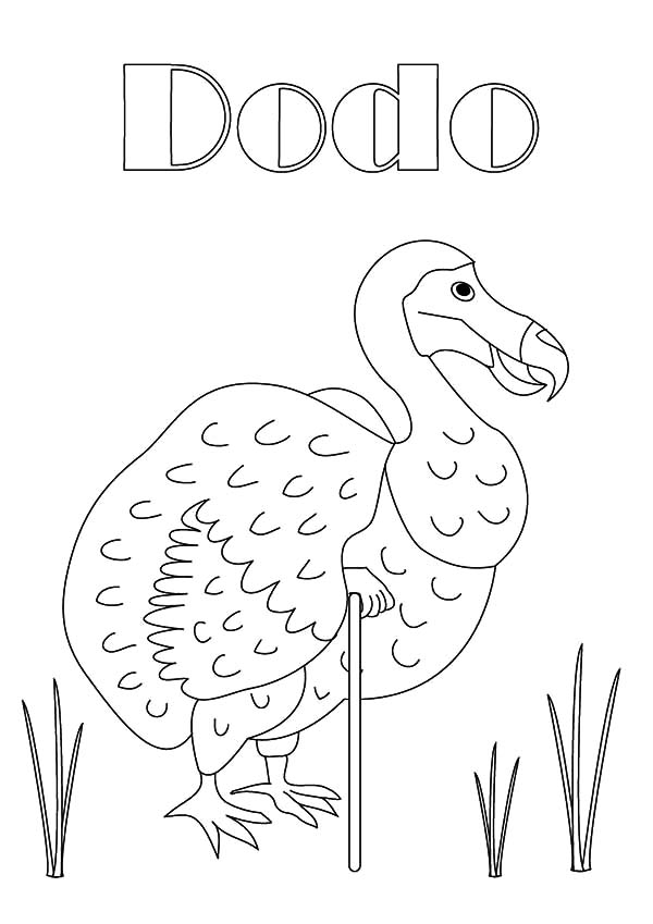 Dodo coloring #18, Download drawings