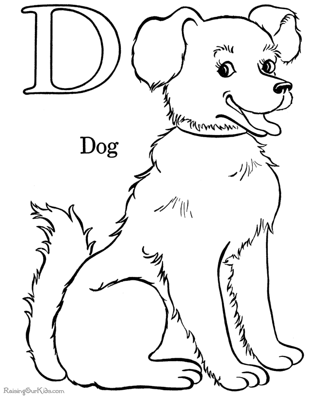 Dog coloring #5, Download drawings