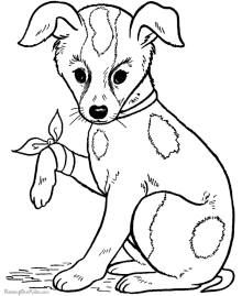 Dog coloring #7, Download drawings