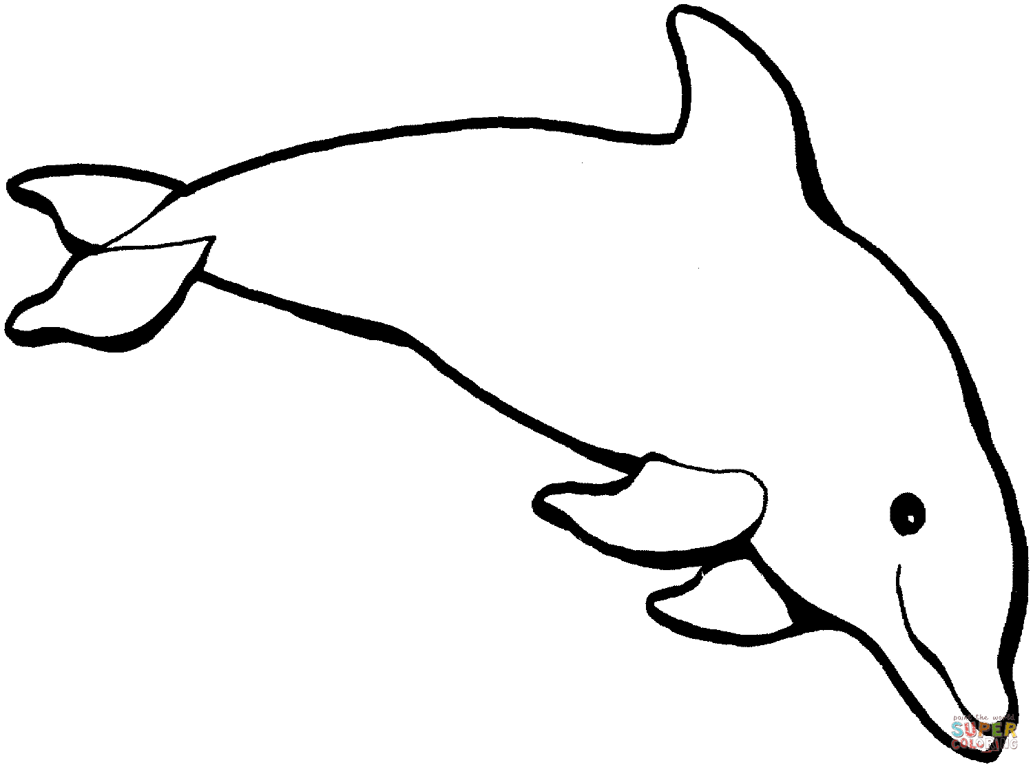 Dolphins coloring #14, Download drawings