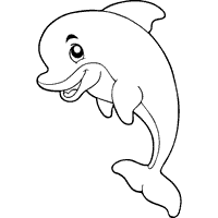 Dolphin coloring #6, Download drawings