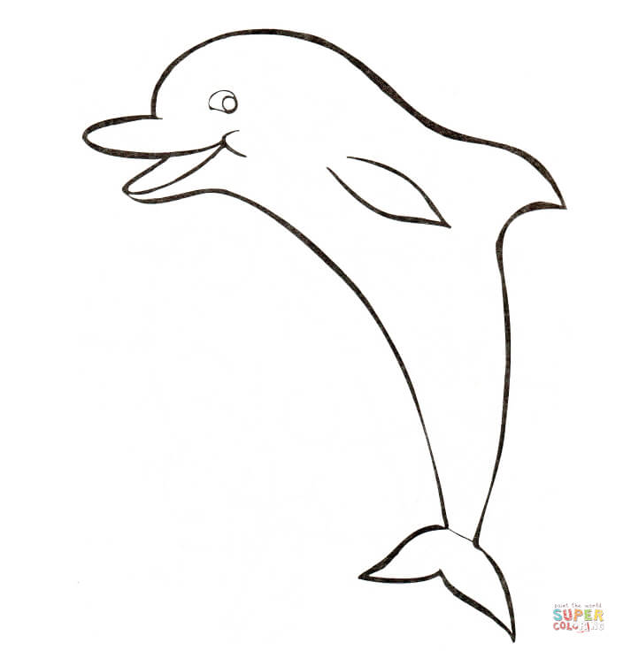 Dolphin coloring #14, Download drawings