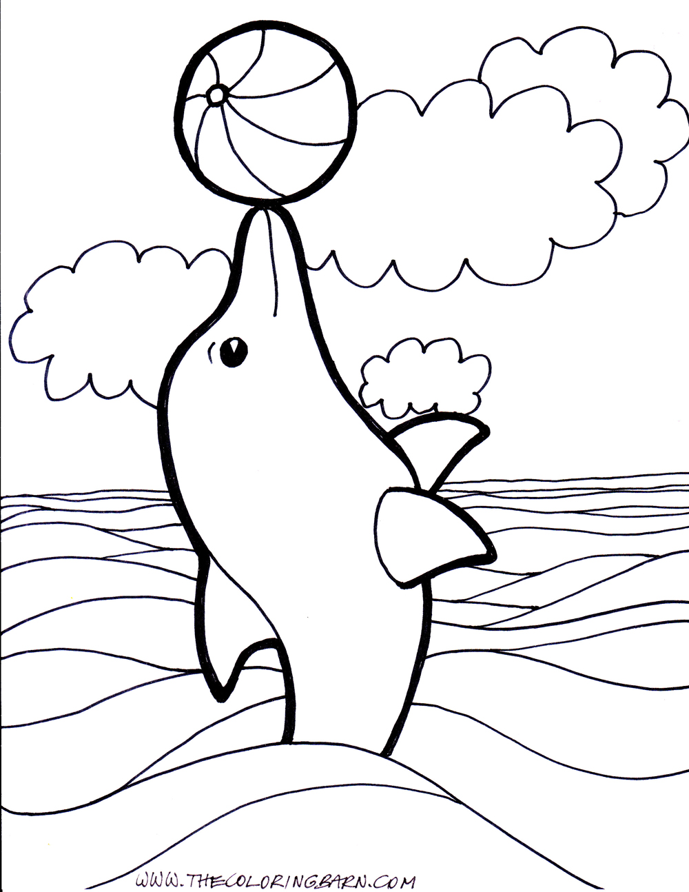 Dolphins coloring #18, Download drawings