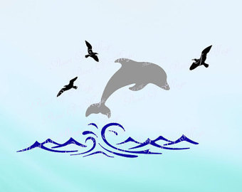 Dolphins Riding Bow svg #20, Download drawings