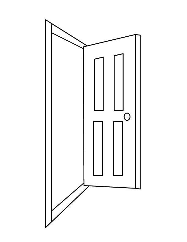 Door coloring #3, Download drawings