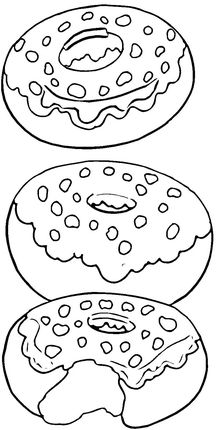 Doughnut coloring #6, Download drawings