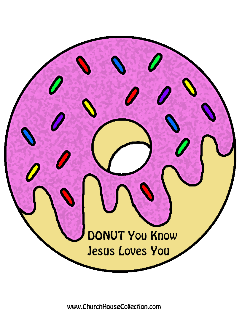 Doughnut coloring #18, Download drawings