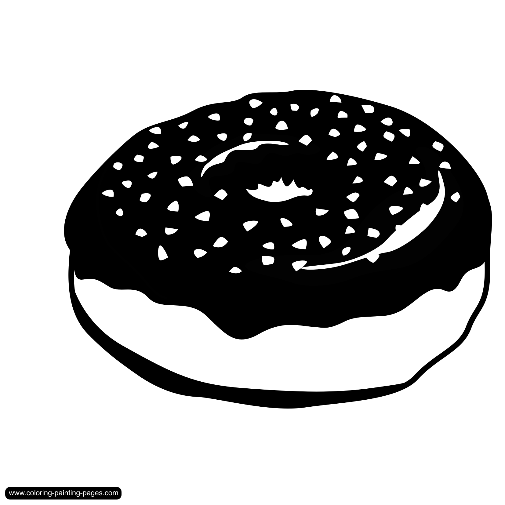 Doughnut coloring #16, Download drawings