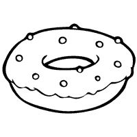 Doughnut coloring #3, Download drawings