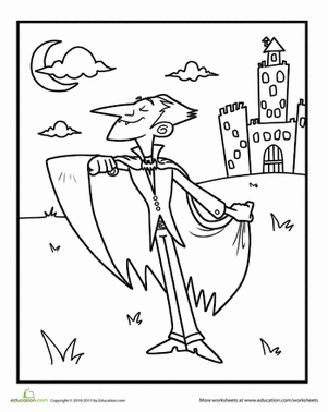 Dracula coloring #19, Download drawings