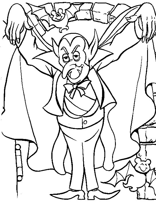 Dracula coloring #18, Download drawings