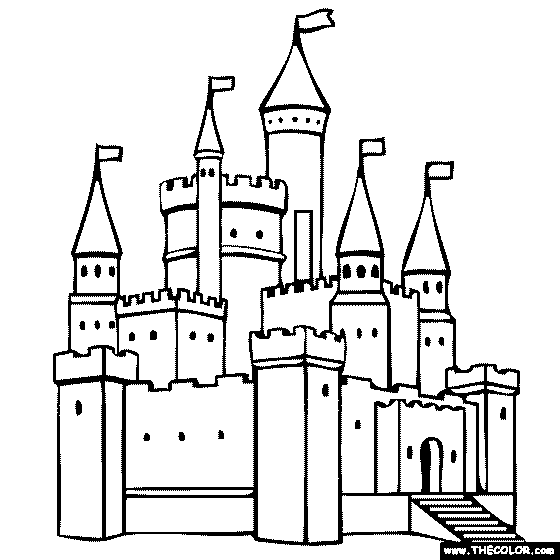 Dracula's Castle coloring #17, Download drawings