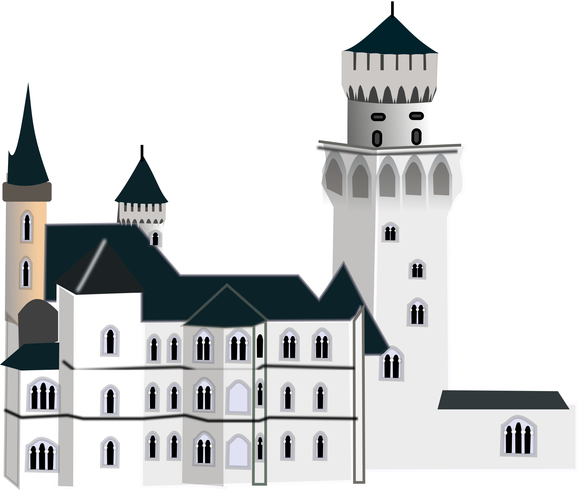 Neuschwanstein Castle svg #19, Download drawings