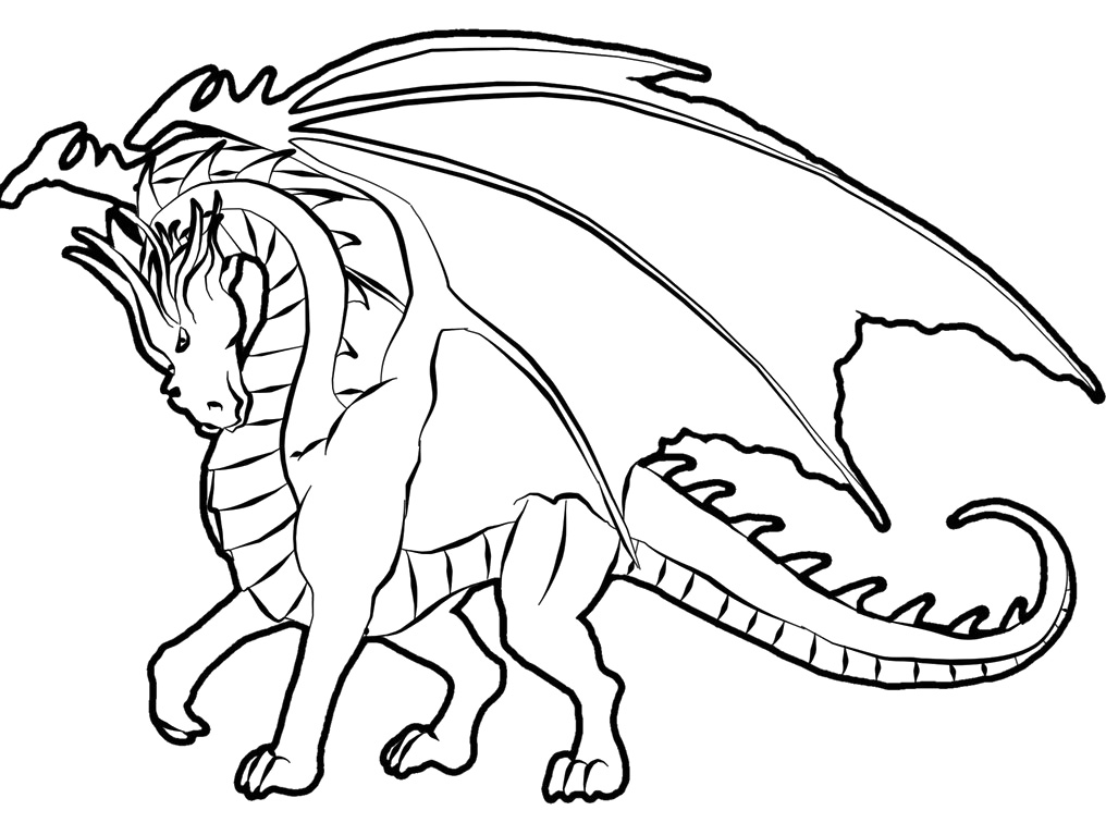 Dragon coloring #4, Download drawings