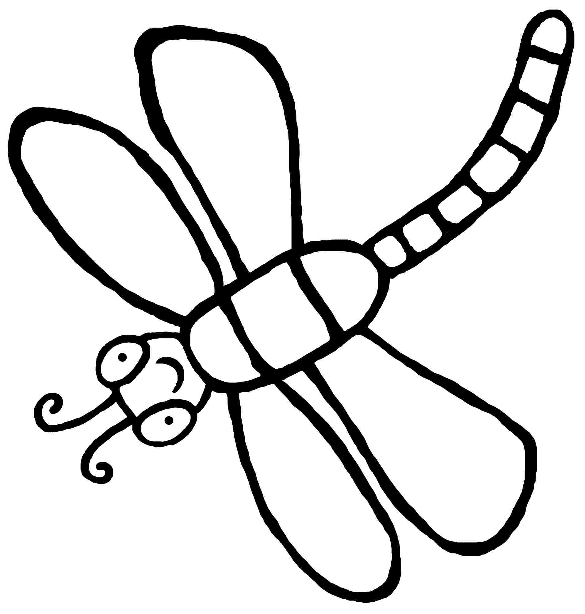 Dragonfly coloring #11, Download drawings