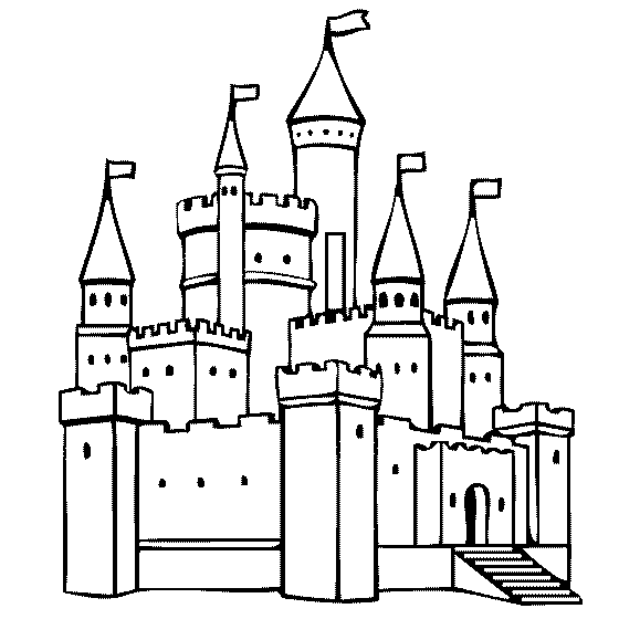 Castle coloring #16, Download drawings