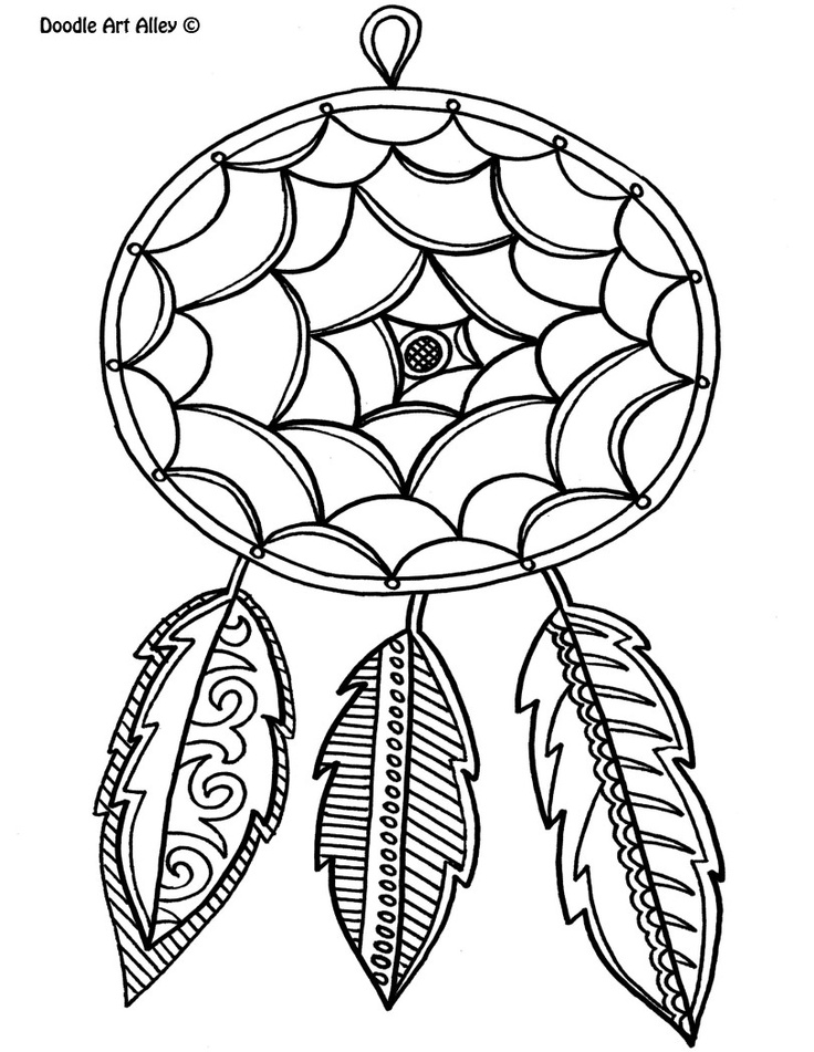 Dreamcatcher coloring #11, Download drawings
