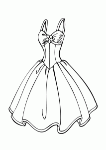 Dress coloring #14, Download drawings