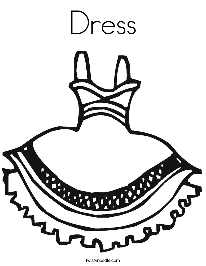 Dress coloring #7, Download drawings