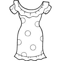 Dress coloring #3, Download drawings