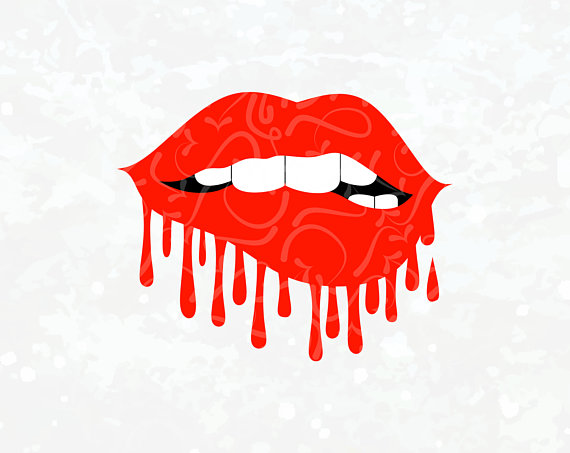 dripping lips svg #1025, Download drawings