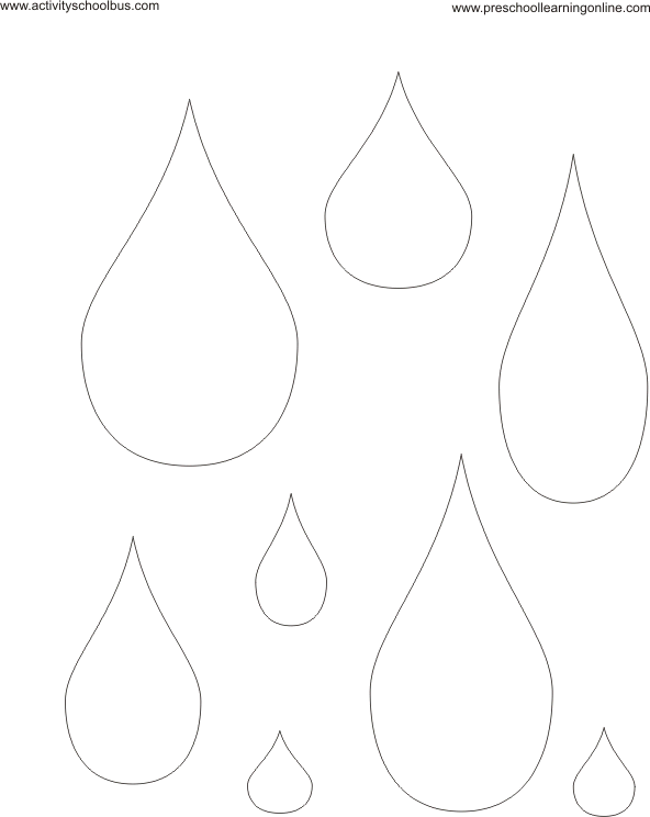 Raindrops coloring #8, Download drawings