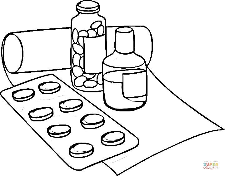 Drugs coloring #11, Download drawings