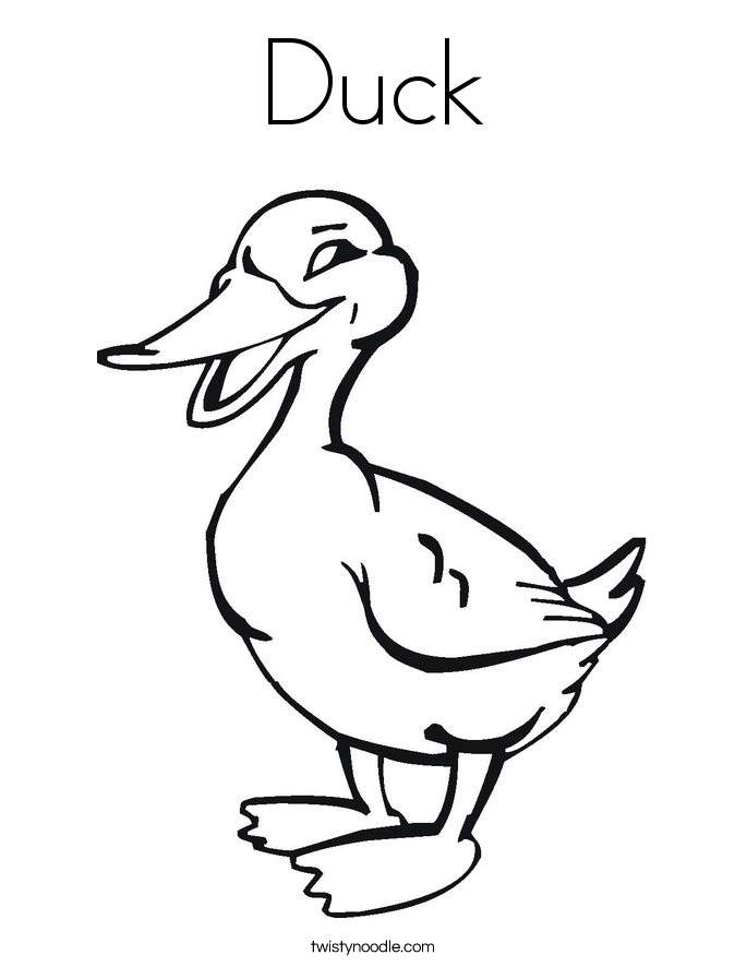 Duck coloring #16, Download drawings