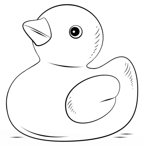 Duck coloring #4, Download drawings