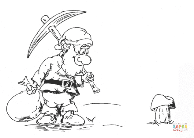 Dwarf coloring #3, Download drawings