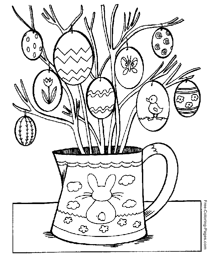 Easter coloring #8, Download drawings