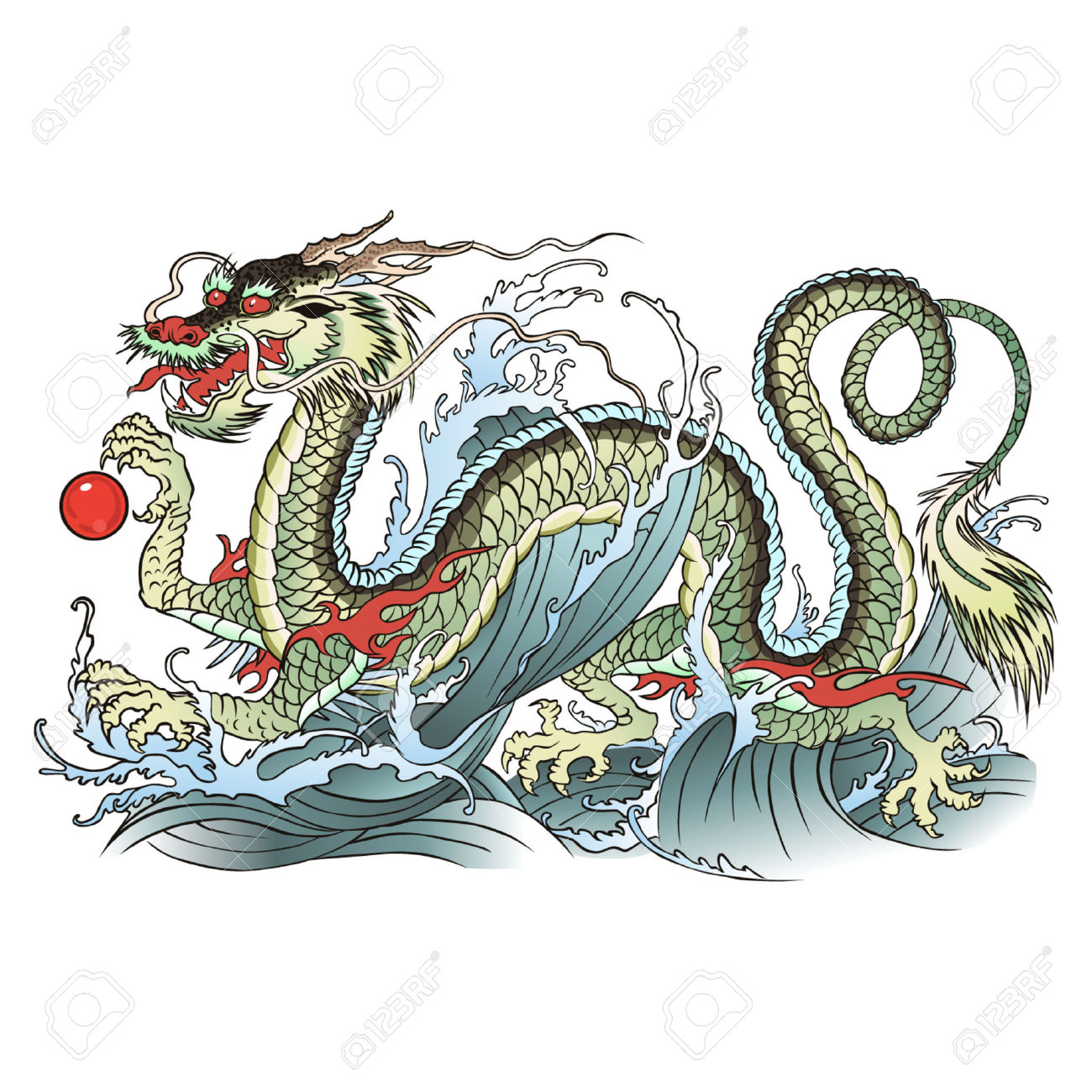 Eastern Water Dragon clipart #4, Download drawings