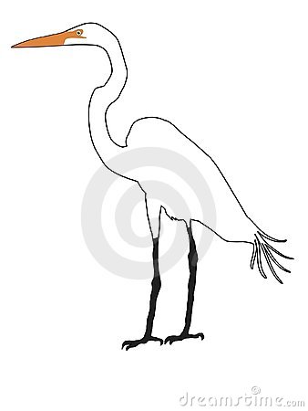 Egret clipart #4, Download drawings