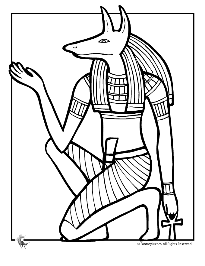 Egyptian coloring #5, Download drawings