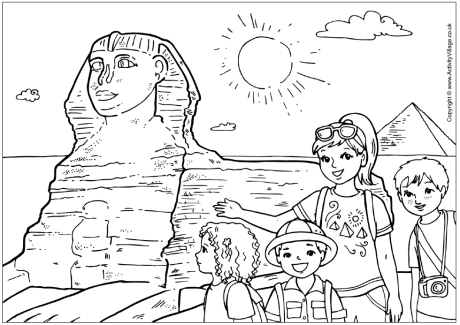 Egypt coloring #12, Download drawings