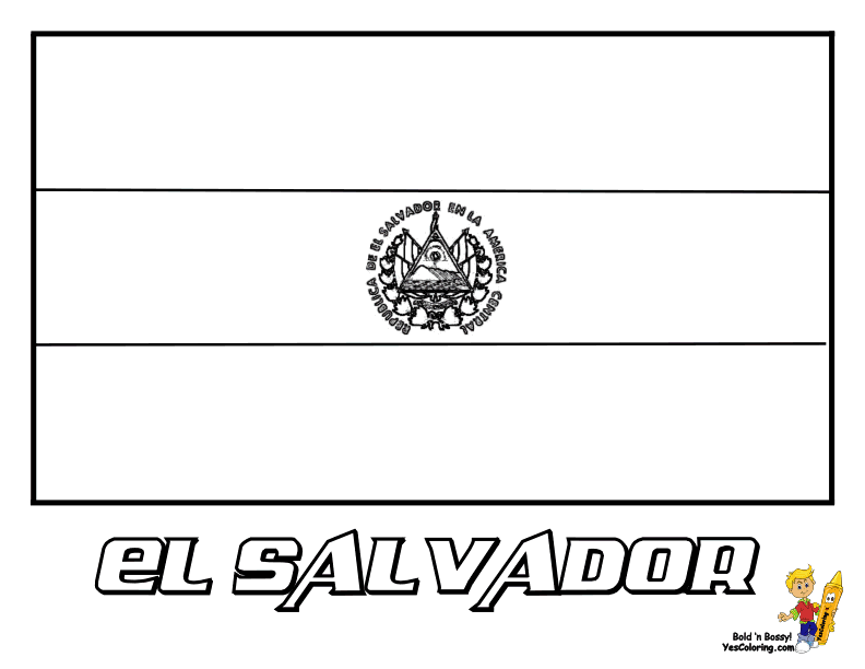 El Salvador coloring #16, Download drawings