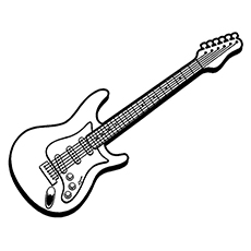 Guitar coloring #20, Download drawings